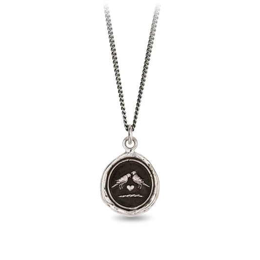 Love Birds-Sterling Silver-Talisman- Necklace-Pyrrah