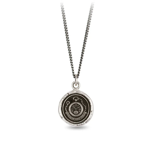 Never To Late- Sterling Silver- Talisman- Necklace-Pyrrah